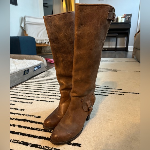 Ariat Gold Coast Aged Amber & Tan Leather Boot Brand - Picture 3 of 4